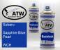 Preview: Subaru, Sapphire Blue Pearl, WCH: 400ml Sprühdose + 400ml Klarlack - Set, von ATW Autoteile West.